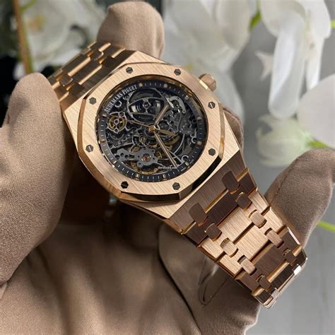 audemars piguet royal oak rose gold skeleton price|Audemars Piguet 41mm rose gold.